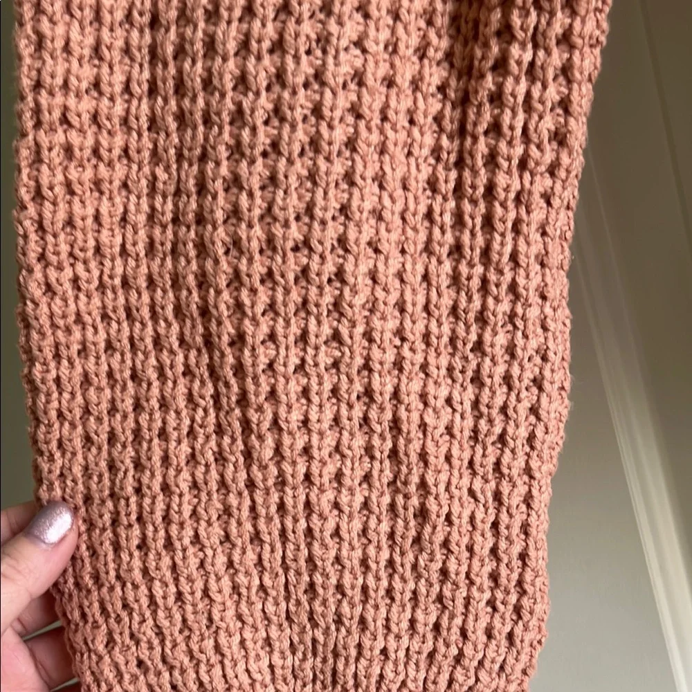 UpWest Dusty Pink Knit Tie-Front Cardigan - Picture 2 of 5